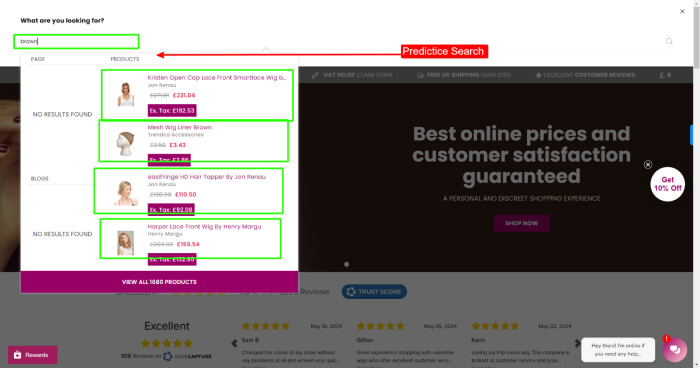 Shopify Predictive Search
